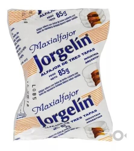 ALFAJOR JORGELIN BLANCO x 85 GR
