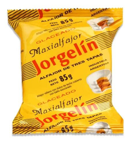 ALFAJOR JORGELIN GLACEADO x 85 GR
