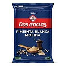PIMIENTA DOS ANCLAS  BLANCA MOLIDA x 25 GR