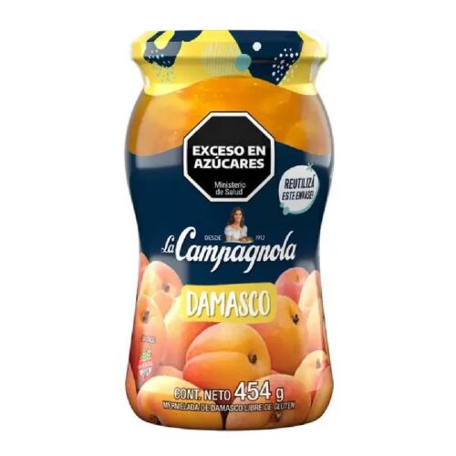 MERMELADA LA CAMPAGNOLA DAMASCO x 454 GR