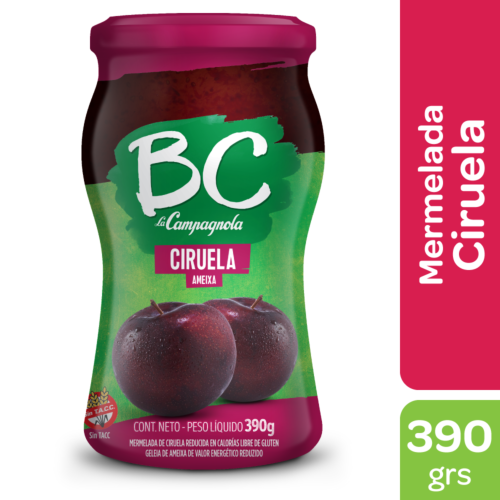 MERMELADA LA CAMPAGNOLA BC CIRUELA x 390 GR