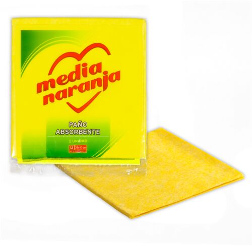 PAÑO MEDIA NARANJA AMARILLO x UNIDAD