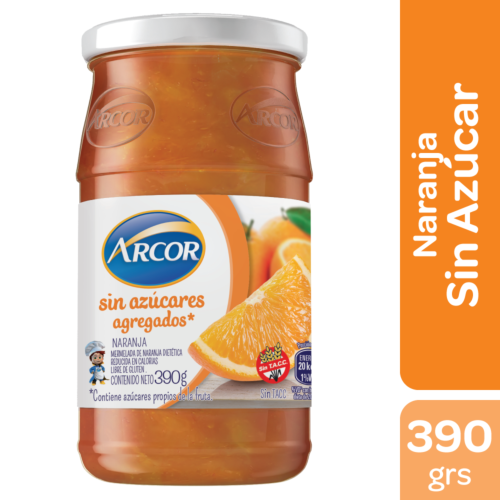 MERMELADA ARCOR NARANJA LIGHT x 390 GR