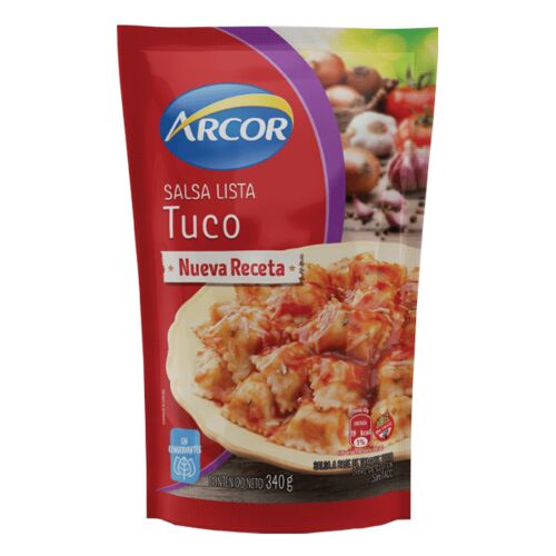 SALSA ARCOR TUCO SIN CARNE x 340 GR