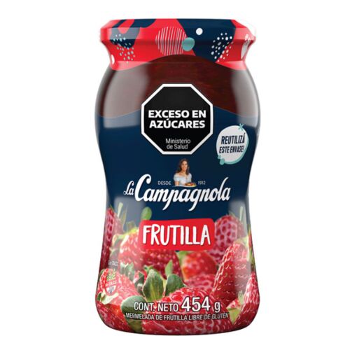 MERMELADA LA CAMPAGNOLA FRUTILLA  x 454 GR
