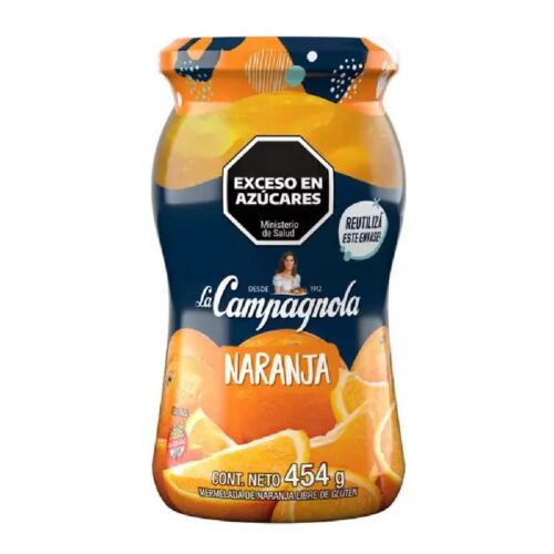 MERMELADA LA CAMPAGNOLA NARANJA  x 454 GR