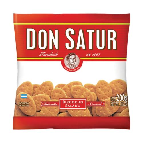 BIZCOCHOS DON SATUR SALADOS x 200 GR