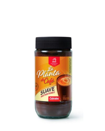 CAFE CABRALES INSTANTANEO LA PLANTA DE CAFE SUAVE FRASCO x 100 GR