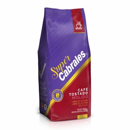 CAFE CABRALES SUPER MOLIDO TOSTADO x 250 GR