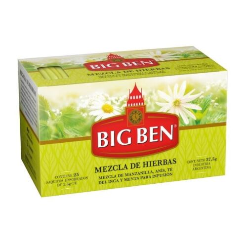 TE BIG BEN MEZCLA HIERBAS x 25 SAQUITOS
