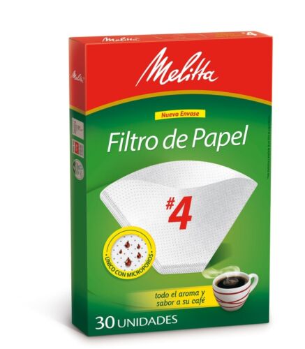 FILTRO MELITTA NUMERO 4 x 30 UNIDADES