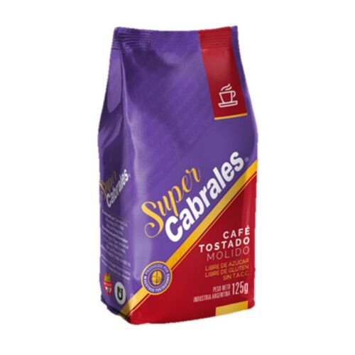 CAFE CABRALES SUPER MOLIDO TOSTADO x 125 GR