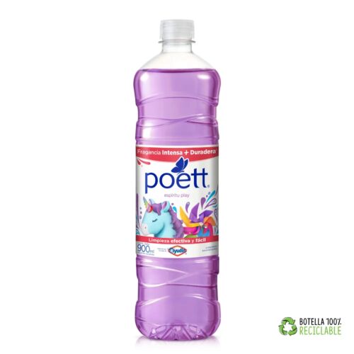 LIMPIADOR POETT DESINFECTANTE ESPIRITU PLAY x 900 ML