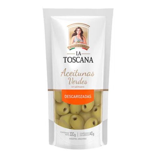 ACEITUNA LA TOSCANA VERDES DESCAROZADAS DP x 140 GR