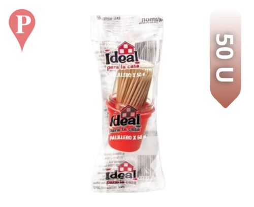 ESCARBADIENTES IDEAL BOLSA x 50 UNIDADES