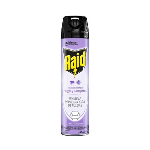 INSECTICIDA RAID PULGAS Y GARRAPATAS x 400 ML