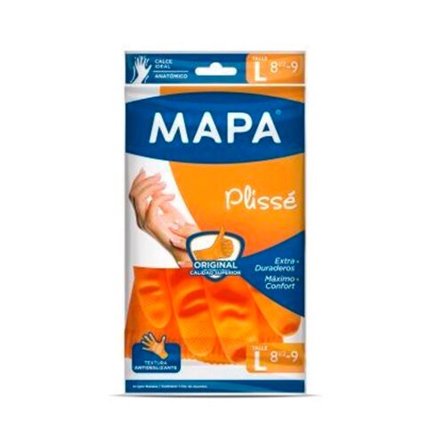 GUANTES PLISSE SATINADO L x UNIDAD