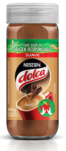 CAFE NESCAFE DOLCA SUAVE FRASCO x 100 GR