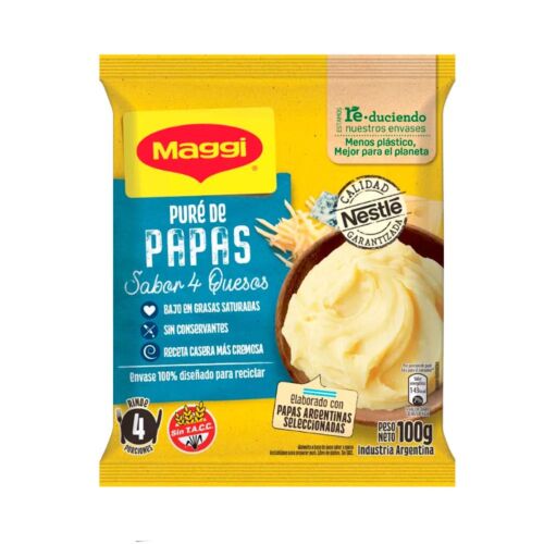 PURE DE PAPAS MAGGI 4 QUESOS x 100 GR
