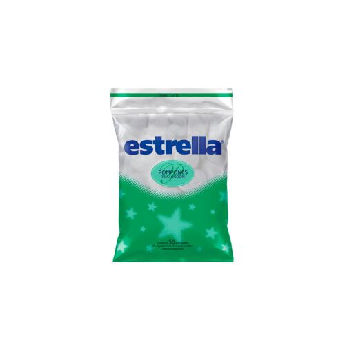 POMPONES ESTRELLA x 50 UNIDADES