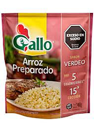 ARROZ GALLO PREPARADO VERDEO x 240 GR