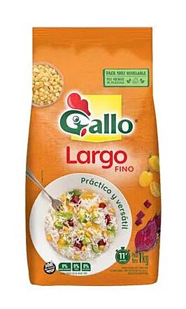 ARROZ GALLO LARGO FINO x 1 KG