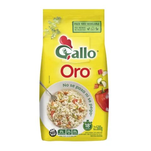 ARROZ GALLO ORO BOLSA x 500 GR