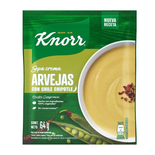 SOPA KNORR CREMA ARVEJAS CON CHILE x 64 GR
