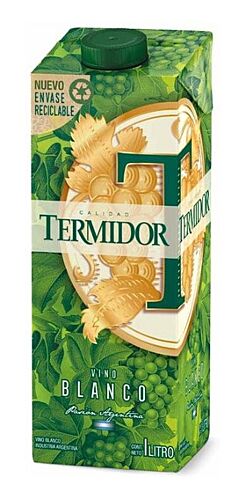 VINO TERMIDOR TRADICIONAL  ECO BLANCO x 1 LT