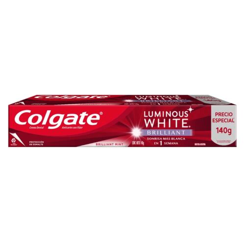 PASTA DENTAL COLGATE LUMINOUS WHITE x 140 GR