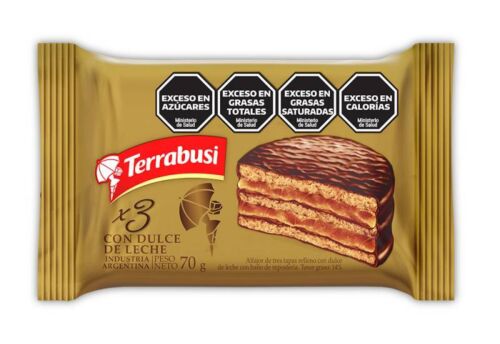 ALFAJOR TERRABUSI CHOCOLATE x 70 GR
