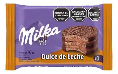 ALFAJOR MILKA DULCE DE LECHE TRIPLE x 70 GR