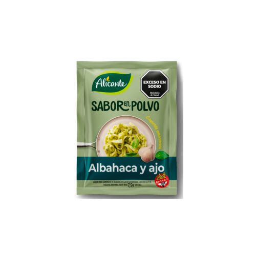 CALDO PARA SABORIZAR ALICANTE ALBAHACA Y AJO x 7,5 GR