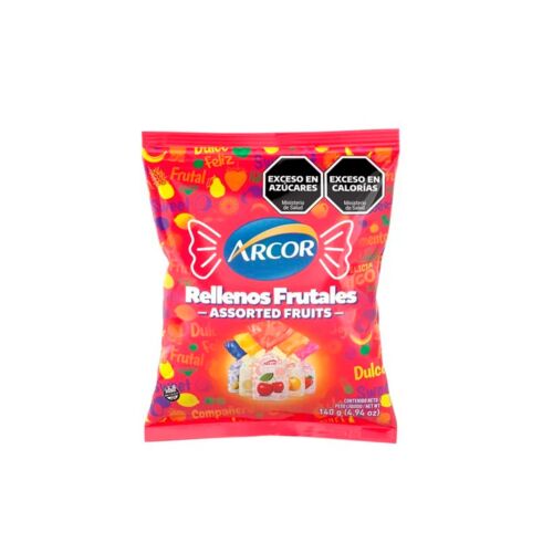 CARAMELOS ARCOR RELLENOS FRUTALES x 140 GR