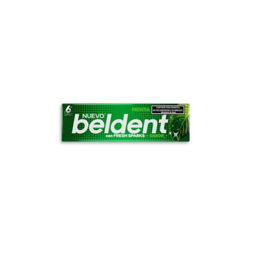 CHICLE BELDENT MENTA x 10 GR