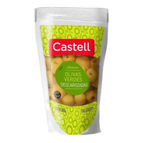 ACEITUNA CASTELL VERDES DESCAROZADAS DP x 150 GR