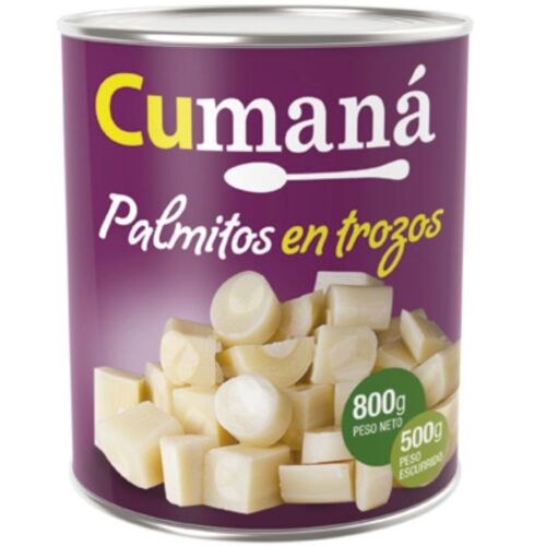 PALMITOS CUMANA TROZOS x 800 GR
