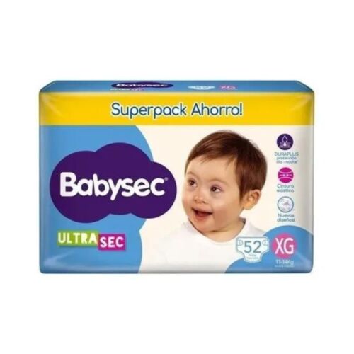 PAÑAL BABYSEC ULTRASOFT JUMBO XG x 52U