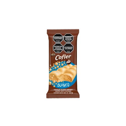 CHOCOLATE COFLER AIREADO BLANCO x 100 GR