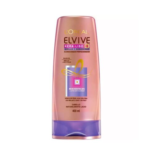 ACONDICIONADOR ELVIVE KERA LISO BRILLO x 400 ML