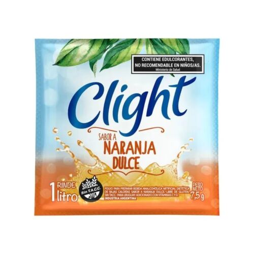 JUGO CLIGHT NARANJA DULCE x 7.5 GR
