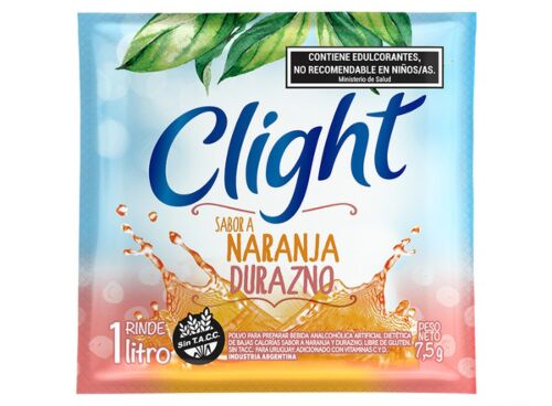 JUGO CLIGHT NARANJA DURAZNO x 7.5 GR