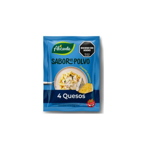 CALDO PARA SABORIZAR ALICANTE 4 QUESOS x 7,5 GR