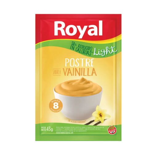 POSTRE ROYAL LIGHT VAINILLA x 43 GR