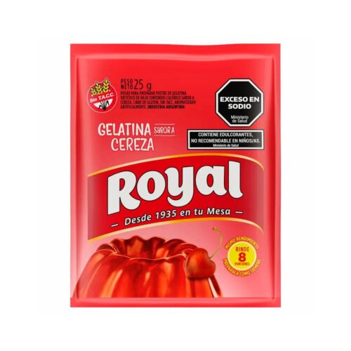 GELATINA ROYAL CEREZA x 25 GR