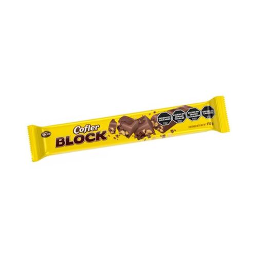 CHOCOLATE BLOCK LECHE CON MANI x 110 GR