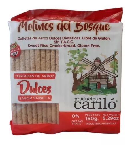 TOSTADAS MOLINOS DEL BOSQUE ARROZ DULCES x 150 GR