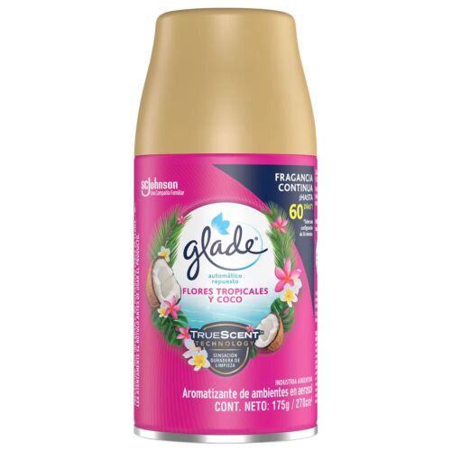 GLADE AUTOMATICO FLOR Y COCO REPUESTO x 175 GR