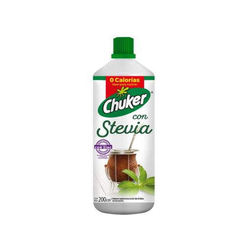 EDULCORANTE CHUKER LIQUIDO CON STEVIA x 200 ML