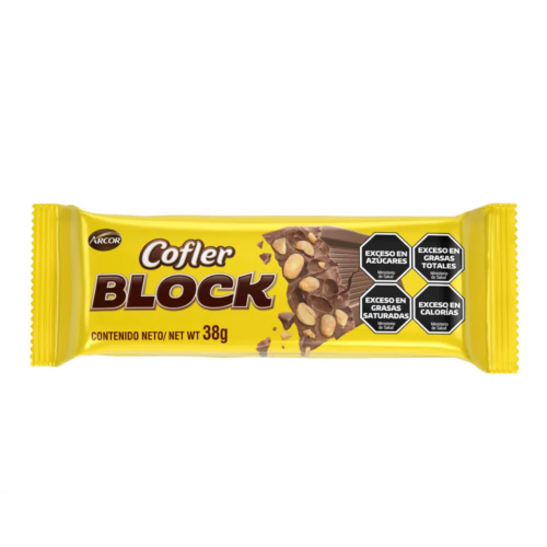 CHOCOLATE COFLER BLOCK x 38 GR